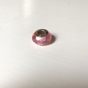 Pink Chamilia Glass Bead Sterling - image 1